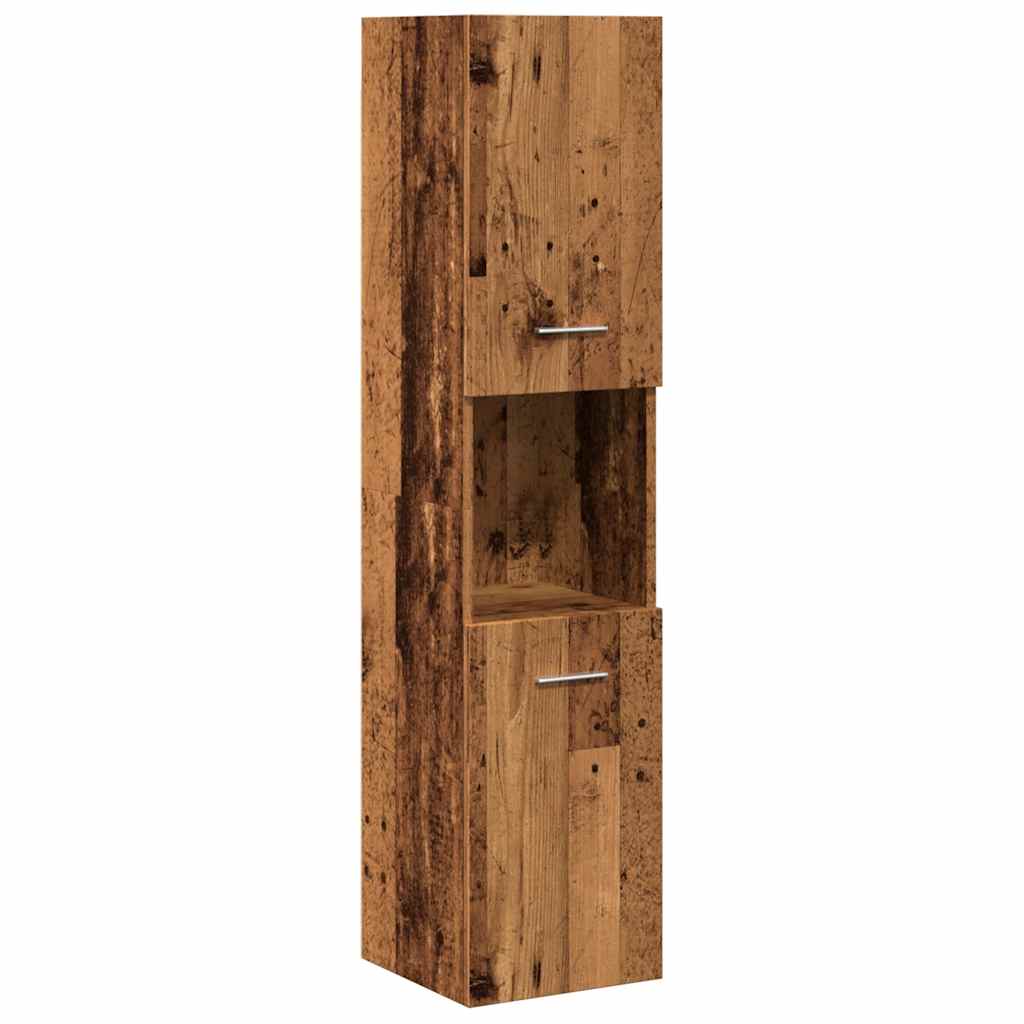 5 Piece Bathroom Furniture Set Reclaimed Wood Look Engineered Wood