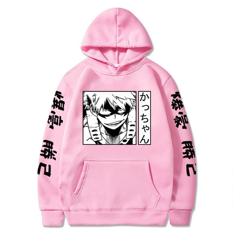 Аниме рисунок My Hero Academia Katsuki Bakugo толстовки мужские женские японский стиль аниме толстовка унисекс забавный Harajuku повседневный пуловер топ