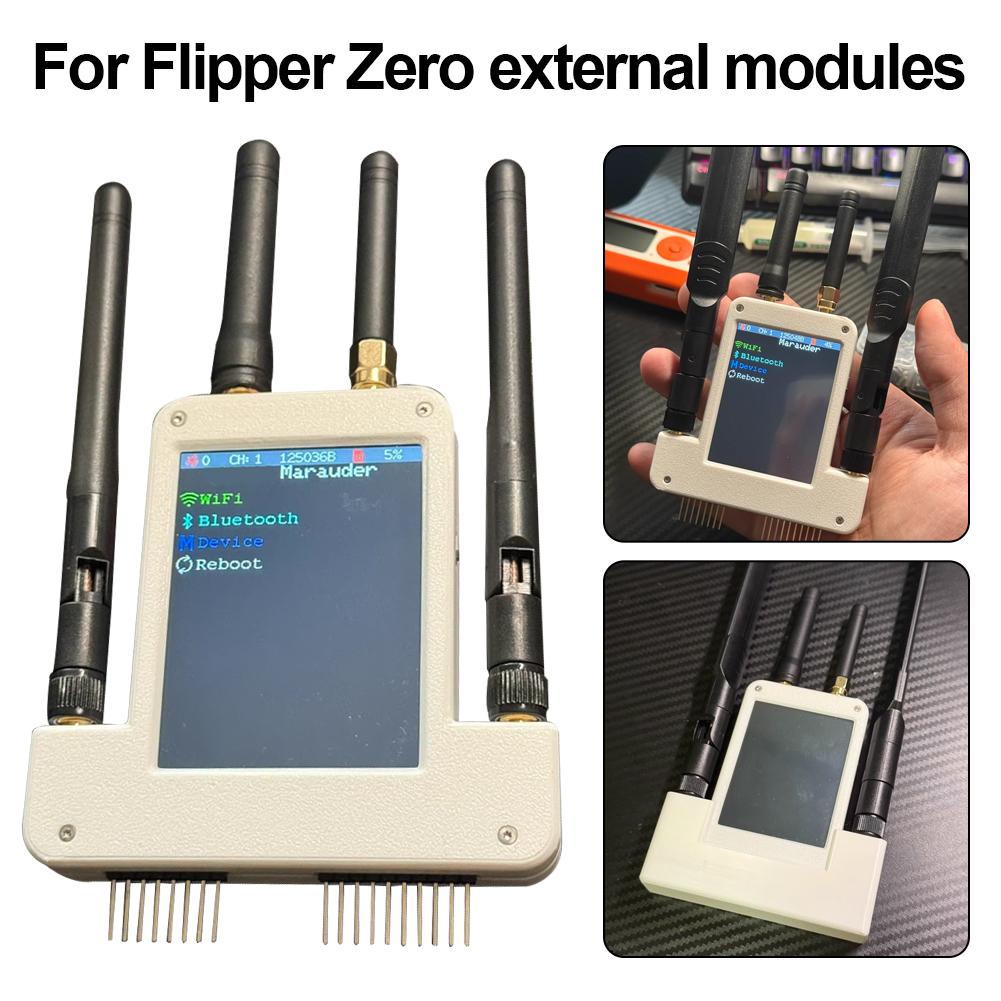 НОВАЯ плата расширения 4 в 1 для Flipper Zero модуль 433 мГц RF + модуль Esp32s2 + модуль GPS + 2,8-дюймовый экран 800 мАч настраиваемый