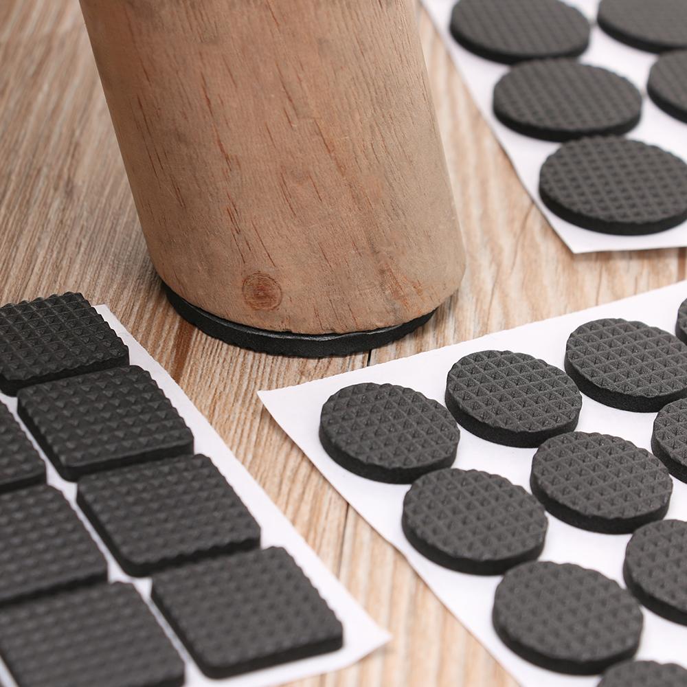 1-24PCS Anti Slip Bumper Damper Furniture Leg Feet Rug Felt Pads Thickening Self Adhesive Mat Chair Table Protector Anti Noisy