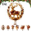 Christmas Tree Accent Piece Lighted Topper, Illuminated Santa Claus Gingerbread Nutcracker Treetop Indoor Festive Winter Decoration Ornament