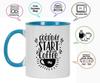 Inkdotpot Goodday Start With Coffee 11 Oz керамические кофейные кружки отлично подходят для коллег, боссов, подарков для кофе
