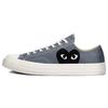 Comme Des Garçons PLAY X Chuck 70 Low Steel Gray Unisex Sneakers Grey Egret Black 171849C