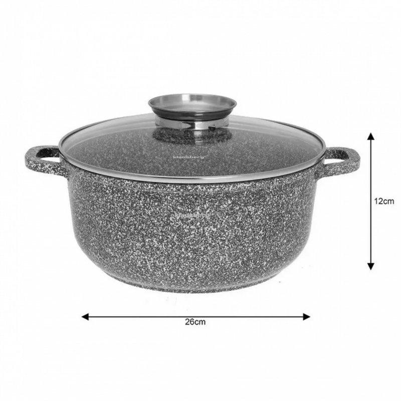 Garnek Marmurkowy 5,6L 26Cm Klausberg Kb-7523