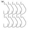 10pcs Anzuelos Lure Softjerk Worm Hook Fishing Tackle Wide Crank Fishhooks Fishing Hook