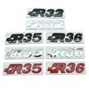 Metal Car R32 R35 R36 Logo Badge Emblem Decals Sticker For Golf 2 3 4 5 Magotan Passat MK2 MK3 MK4 MK5 MK6 MK7 MK8