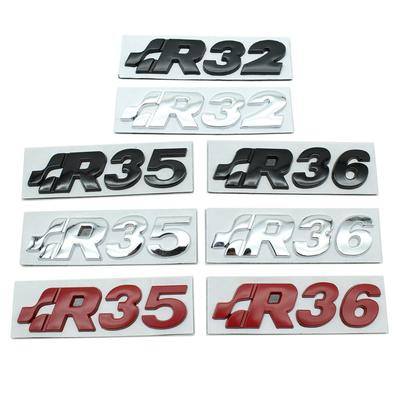 Металлический автомобиль R32 R35 R36, логотип, эмблема, наклейки, наклейки для Golf 2 3 4 5 Magotan Passat MK2 MK3 MK4 MK5 MK6 MK7 MK8