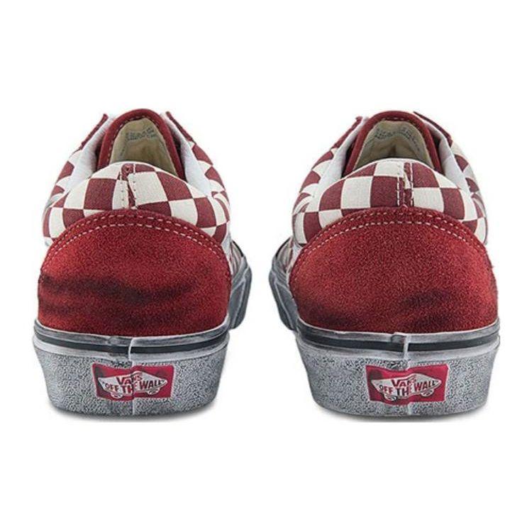 Vans Old Skool Comfortable and Durable Low-Top Skateboard Shoes Unisex Sneakers Red VN0007NTY52