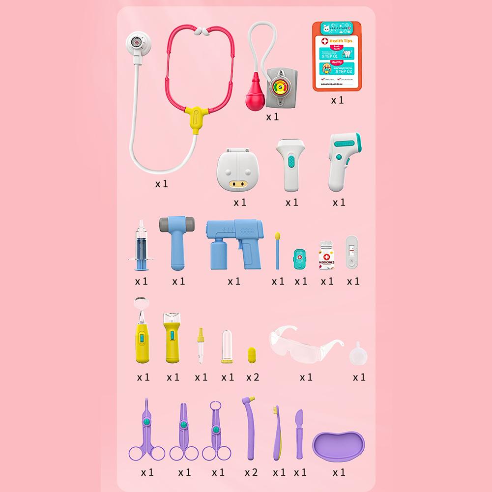 Doctor Kit For Kids Pretend Doctor Playset Simulation Medical Kit Learning Educational Toys Gifts For Girls Boys