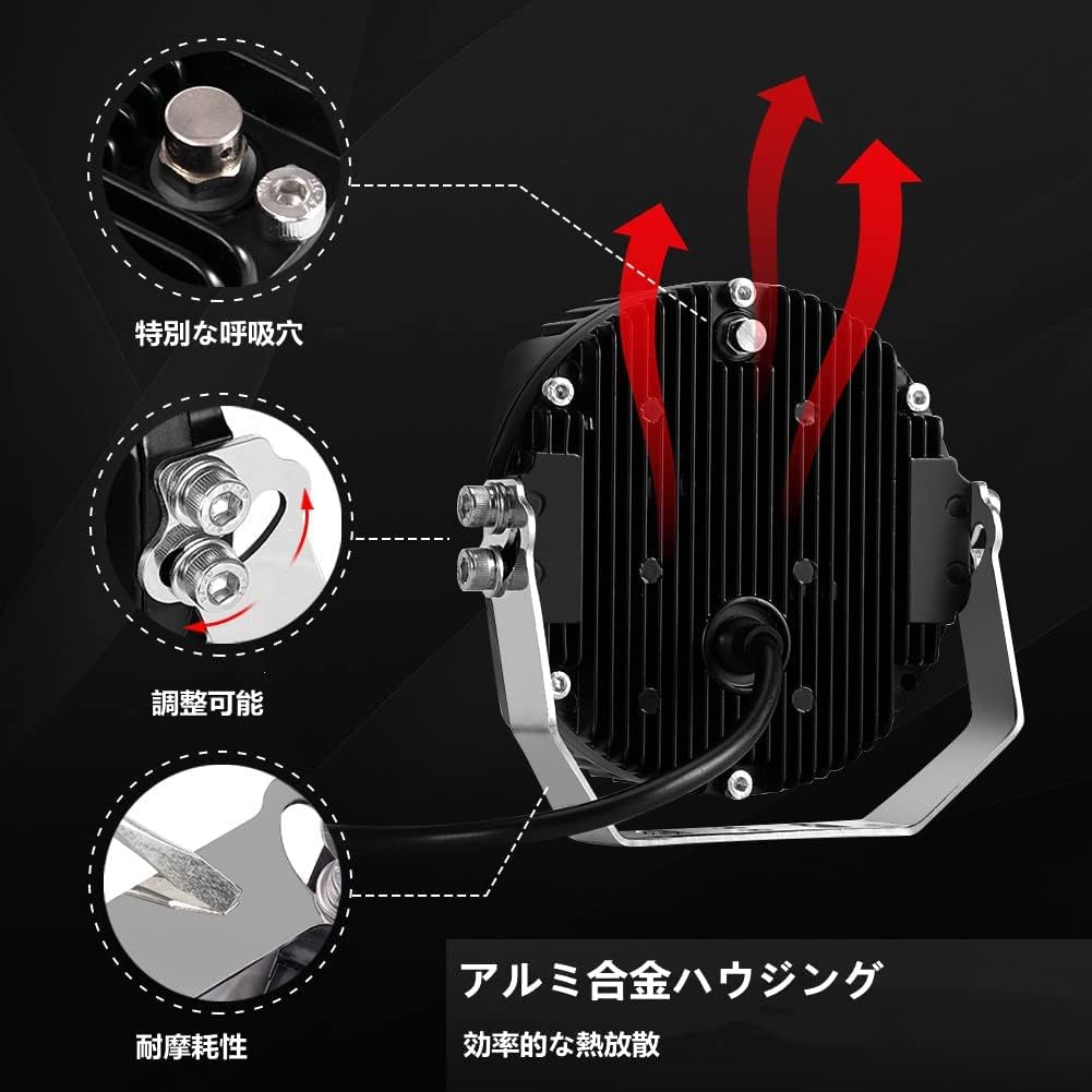KAWELL 50 Вт Противотуманные фары Внедорожные фары Фары для вождения 5 дюймов Фары для Wrangler Комбо