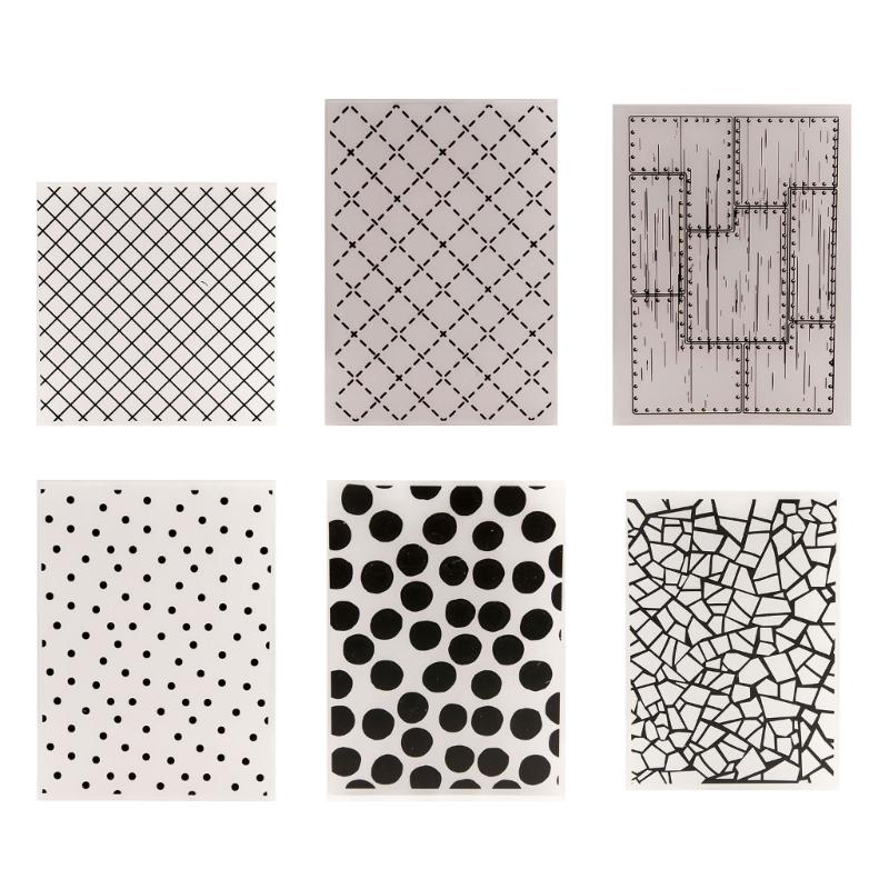 Grid Dot Embossing Stencils Paper Craft Embossing Folder DIY Scrapbooking Templates for Christmas Card Making Album