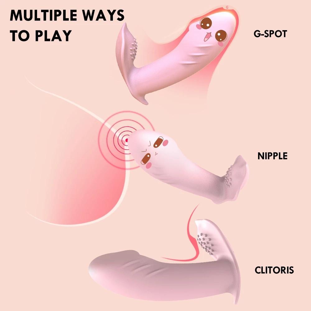 Girl Sexy Toys Wireless Remote Dildo Vibrator Panties for Women Clit Stimulator Adult Sex toysAA