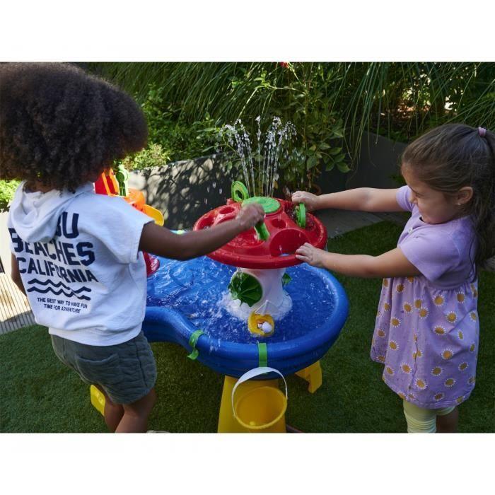 Table d'eau pour enfants - Aquaplay - Champignon Arroseur - 2 bâteaux et 2 figurines incluses
