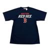 Футболка Boston Red Sox для мальчиков XL Синяя Красная с коротким рукавом MLB Бейсбол