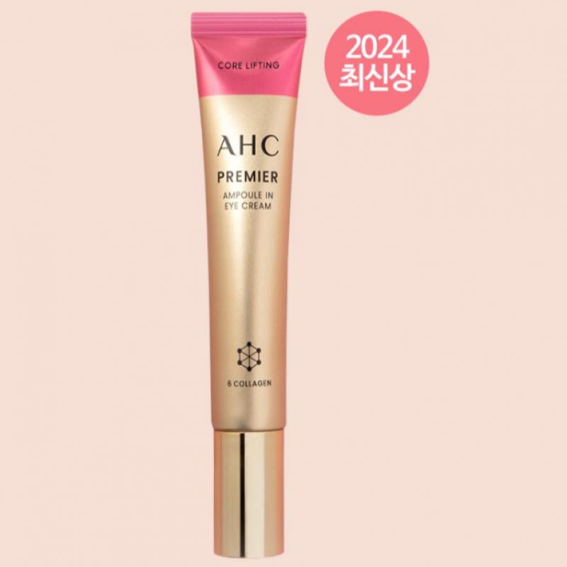 [Главная Покупки Новейший Продукт] AHC Крем Для Глаз Ампула In Core Lifting 40 мл 4 шт + Royal Cell Cushion Оригинальный Сменный Блок