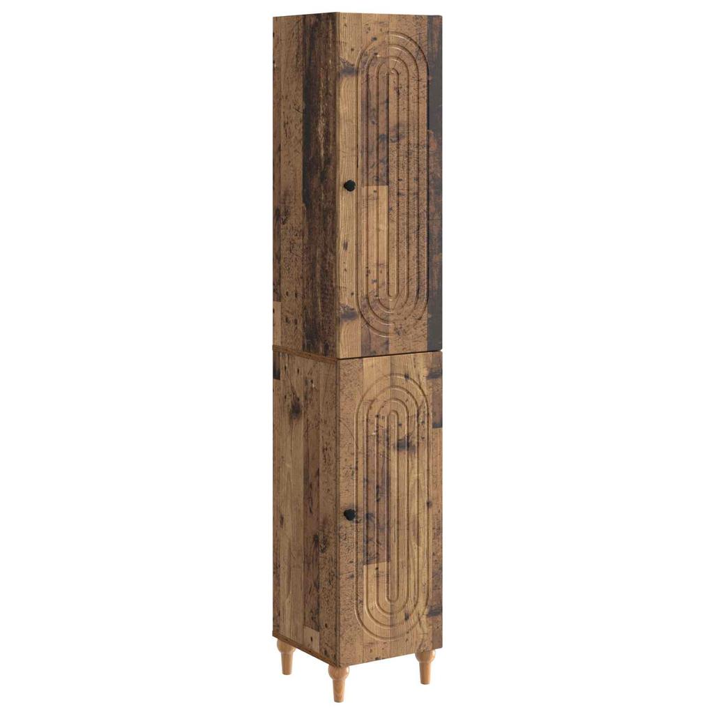 Cabinet Set 2 pcs Reclaimed Wood Wood Material