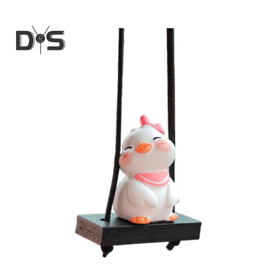 Подвеска для зеркала заднего вида, пара уток, подвесное украшение, легко повесить, очаровательный внешний вид, подвесное украшение для салона автомобиля