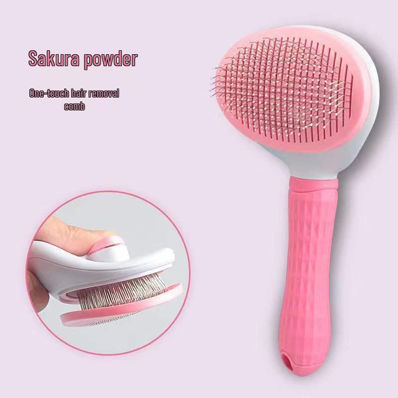 Pet Self-Cleaning Cat & Dog Massage Comb for Loose Hair Removal