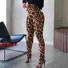 Women Elastic Waist Tight Pants High Waist Trousers Casual Pants Skinny Pants