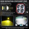 LED 2 Inch Red Work Light Fog Lights for Offroad Spot Driving Light for Truck Pickup SUV 4x4 12V 60V Moto Cars Accessories Light