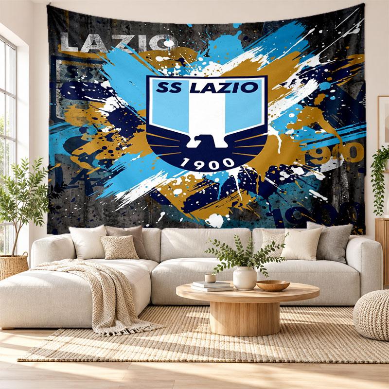 Lazio FC Wall Tapestry, Soft Fabric Wall Hanging, Decorative Backdrop For Bedroom Home Wall Art