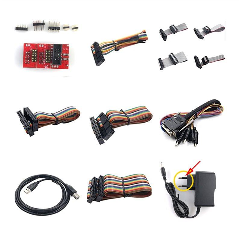Full Set Cables For KTAG OBD2 V7.020 ECU Programmer OBD Adapters For K-Tag Firmware (NO Machine) US Plug EU Plug