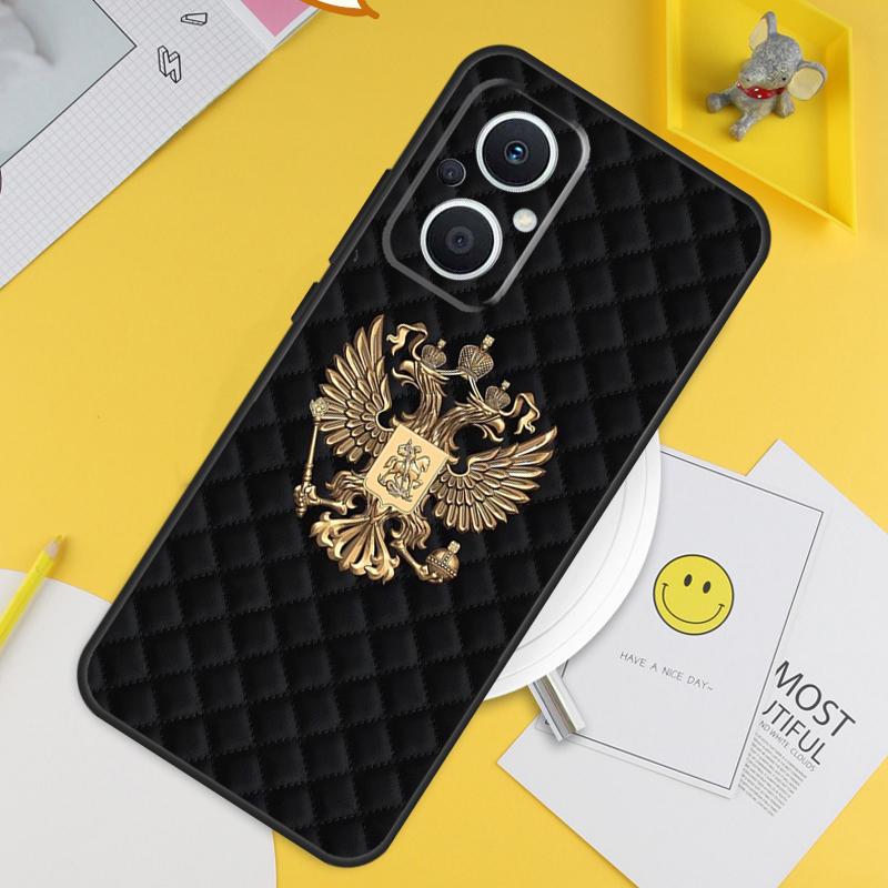 Russia Flag national emblem For OPPO Reno 14 12 11 10 13 Pro 8T 11F 12F 13F 14F 7 8 Lite OPPO Find X9 X8 X6 X5 Pro Case