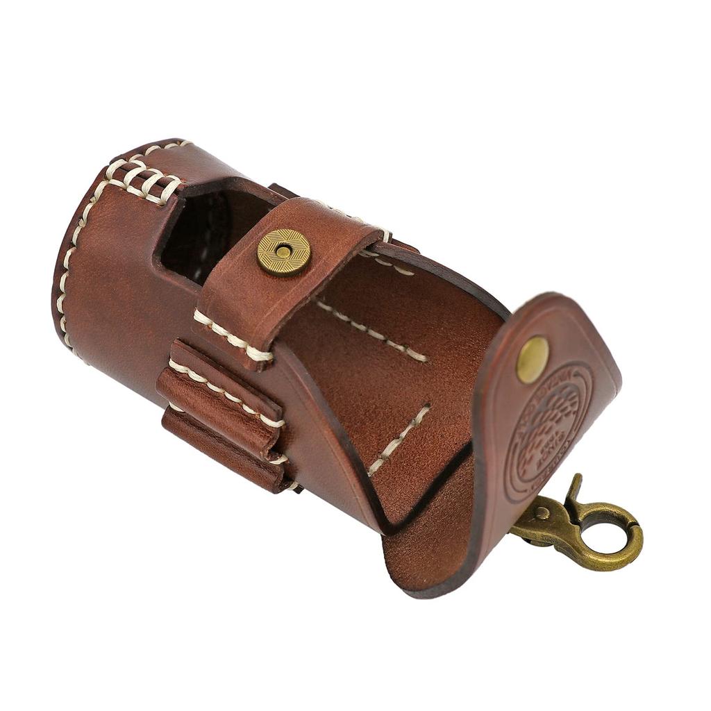 TOURBON Vintage Golf Ball Bag Pouch Divot Tool Holder Tee Holder 2 Ball Leather Waist Golf Carrier