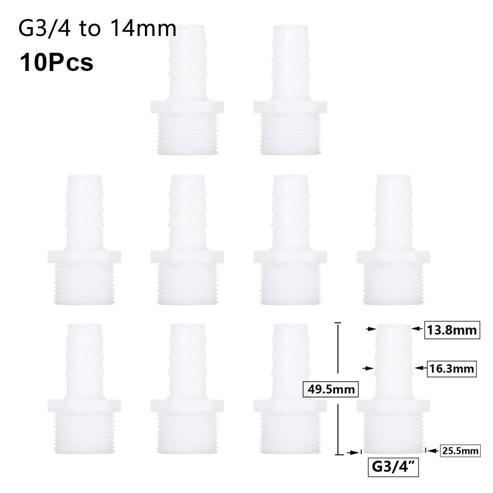 1/10 шт., соединительный шланг для системы капельного орошения, фитинги для труб, резьба 3/4 дюйма, муфта для зазубренной трубы