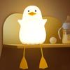 Kids' Duck Night Light, Cute Seagull Silicone Bedside Lamp for Nursery, ABS+SIL, Touch Control, Portable, Rechargeable, Dimmable, Birthday, Christmas