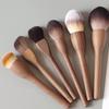 Кисть для макияжа из волокон волос Рассыпчатые кисти Кисть для меда Серия Walnut Косметические кисти Кисть для нанесения тональной основы без следов
