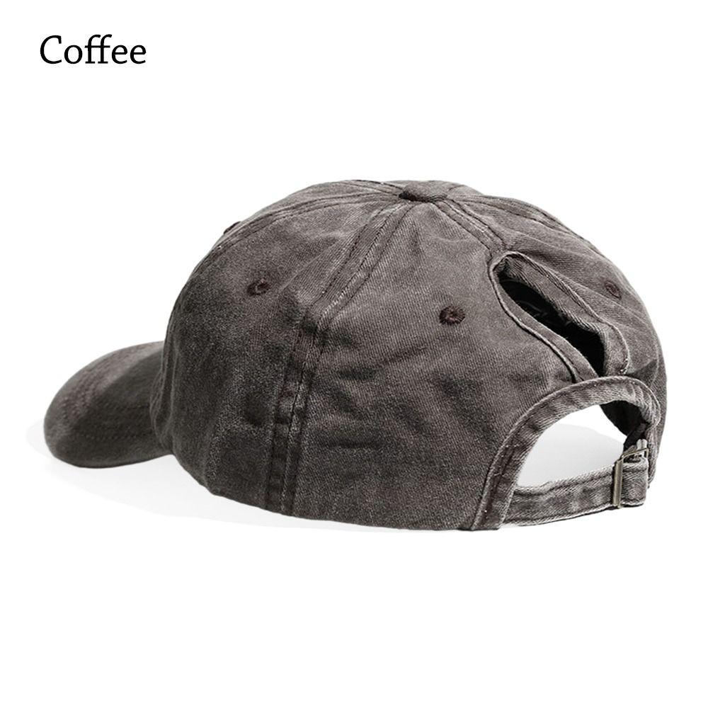 Running Baseball Cap Messy High Bun Snapback Hat Casual Sun Hat