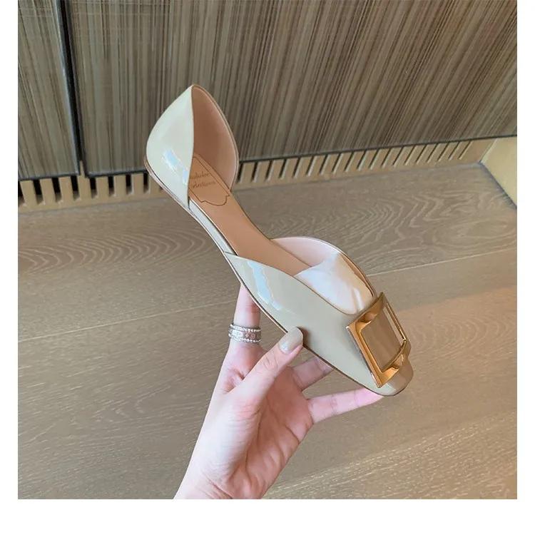 Босоножки Низкий каблук Квадратный носок Каблуки для женщин Офисная обувь Низкий каблук Удобная обувь Кожаная обувь Небольшой каблук