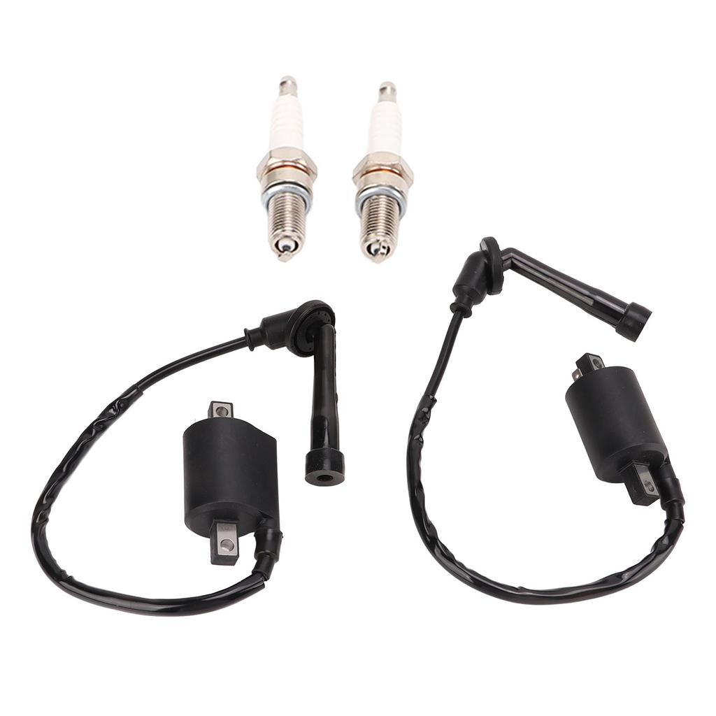 Motorcycle Ignition Coil Spark Plug Set 4VR 82320 00 00 Replacement for V Star 650 XVS650AT Silverado 2003‑2010