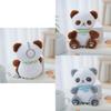 Cute Panda Plush Keychain Toy Soft Pp Cotton Stuffed Animal For Backpacks
