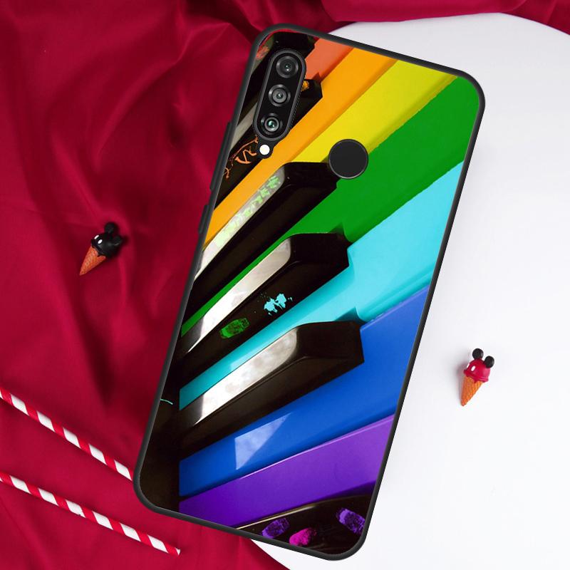 Музыкальные клавиши пианино Для Huawei Nova Y61 Y91 Y90 Y70 Y60 Y72 12s 12i 11i 7i 8i 9 10 SE P60 Pro P30 P40 Lite Чехол