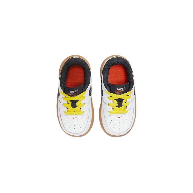 Nike Force 1 LV8 TD Go The Extra Smile Детские кроссовки Белый Желтый-Strike Gum-Светло-коричневый DO5863-100