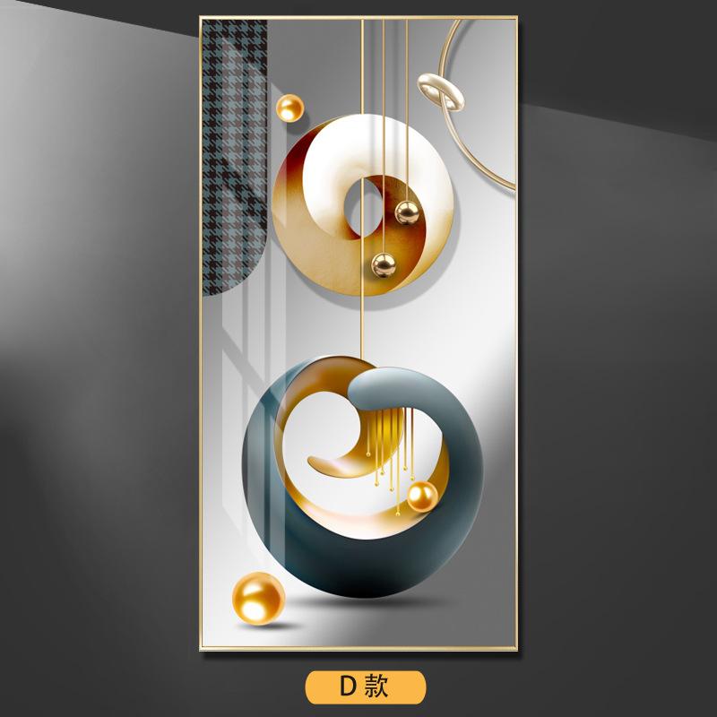 Абстрактная Роскошная Геометрия Перо Лист Свет Холст Картина Олень Декоративная Настенная Искусства Золотой Декор Для Гостиной Крыльцо Куадрос