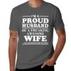 I Am A Proud Husband Of A Freaking Awesome Wife TShirt Work Style Casual TShirt
