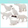 Имитация Медведя Арктический Белый Лис Тюлень Кит Полярные Животные Модель Набор Украшений