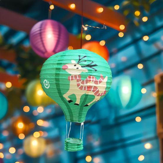 Рождественский бумажный фонарь, воздушный шар, бумажный фонарь, многоразовый декоративный подвесной бумажный фонарь для детского дня рождения, рождественский