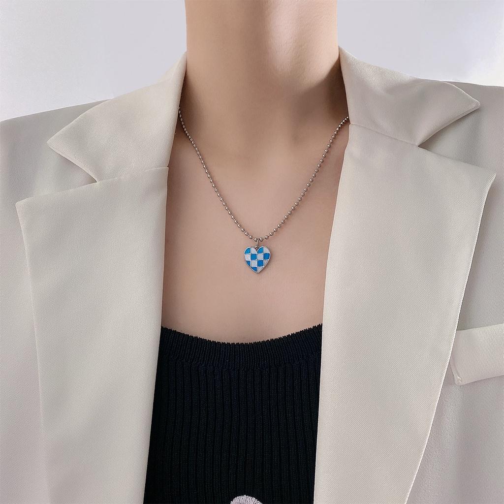 IF ME простые круглые бусы ожерелье мультяшное сердце корова кролик плед кулон колье женские аксессуары ювелирные изделия