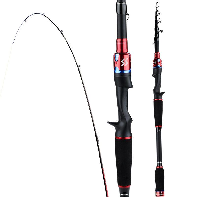 Кастинговая/спиннинговая удочка 1,8-2,4 м, направляющее кольцо большого диаметра, удочка для туристической удочки