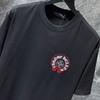 8241 CHROME HEARTS Лето 2026 Новая Высококачественная Хлопковая Круглый Вырез Свободная Большого Размера Мужская и Женская Футболка Футболка для Пары