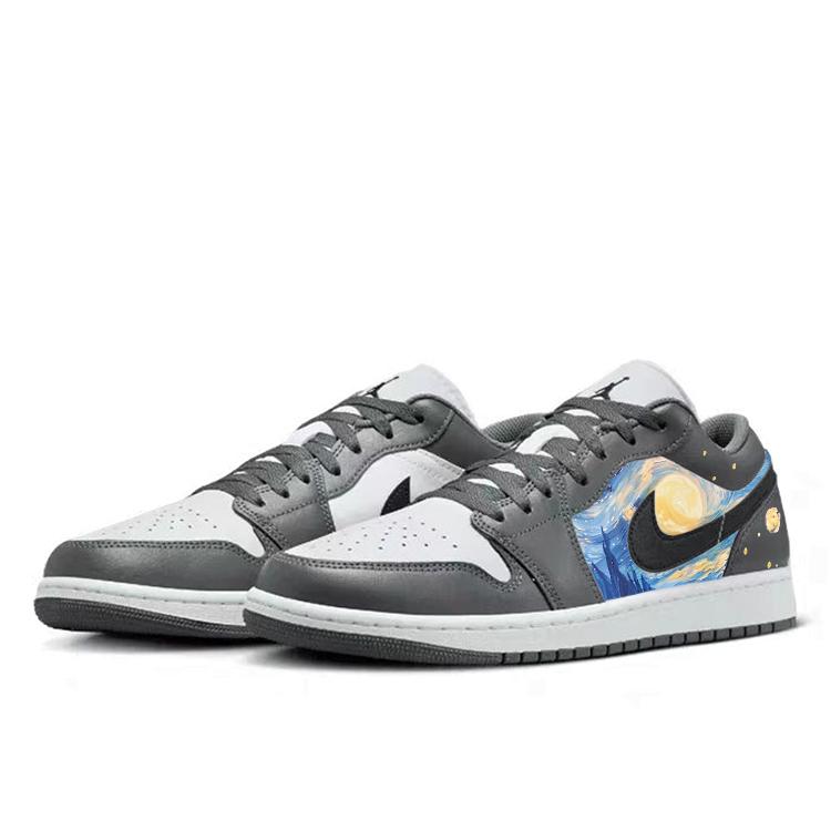 Jordan Air Jordan 1 Aqua, Масляные картины «Звездное небо» Нескользящие Износостойкие Нескользящие Износостойкие 553558-152(Команда56-)