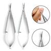 Nail Cuticle Scissor Non-slip Anti-rust Sharp Tight Closure Single Cross Spring Russian Style Dead Skin Cutter with Protective Cover Everyday Life