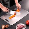 Stainless Steel Chopping Board Panel Kitchen Household Thickened Double Sided Kneading Dough Board Fruit Meat Cutting Board