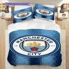"Manchester Football Club Emblem Design" Bedding (1 * duvet cover + 2 * pillowcase, without core) 2DFlat Soft and comfortable Bedding set