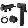 Chrome Bathroom Shower Bidet Sprayer Toilet Hand Spray Gold Brass Bidet Set Toilet Bidet Sprayer Self Cleaning Shower Black