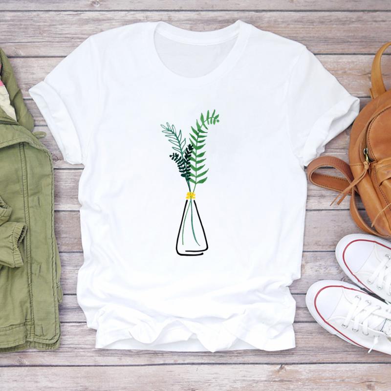 (Азиатский размер)Женская футболка с принтом в стиле акварели, тренд 90-х годов, милая женская футболка, модная футболка, одежда, повседневная футболка с коротким рукавом и графикой